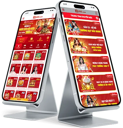 Điện thoại thông minh hiển thị ứng dụng cá cược thể thao di động của 68gb info, nhấn mạnh tính năng ứng dụng di động